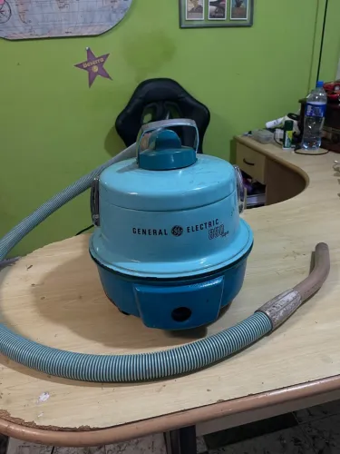 Aspirador de Pó Antigo General Electric 850 Super Azul