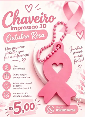Lembrancinha Outubro rosa