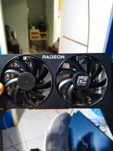 Placa de Vídeo RX 6600 PowerColor Fighter 8GB GDDR6 - Impecável / 2 anos de uso