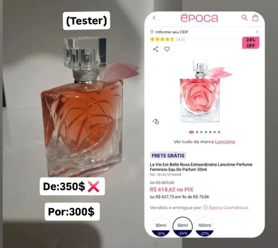 Perfume (tester) La vie est belle extraordinaire 50ml