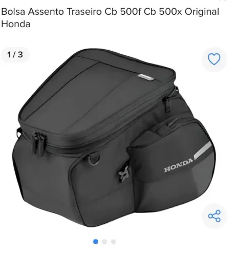 Bolsa Assento Traseiro CB 500 Original Honda