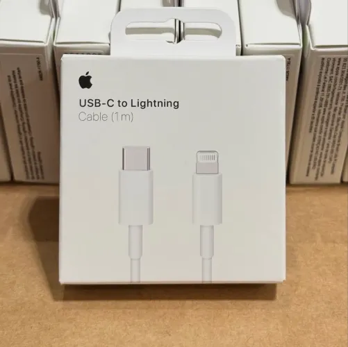 Cabo Apple Original USB C Lightning 1 Metro para iPhone 14 13 12 11 XR XS 8 - Produto Novo