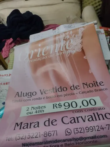 Alugo vestido de. Noiva com o calçado 24horas só. $100