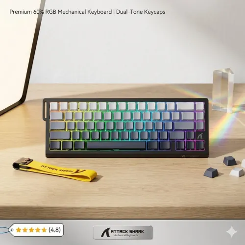 Teclado magnético attack shark x68he
