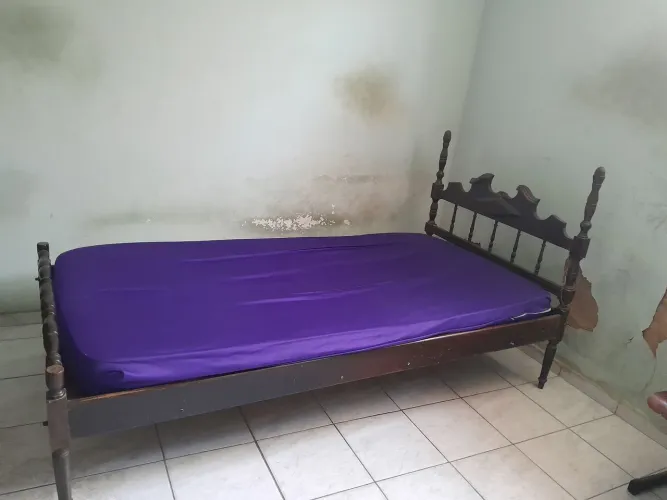Cama de madeira  com colchão  
