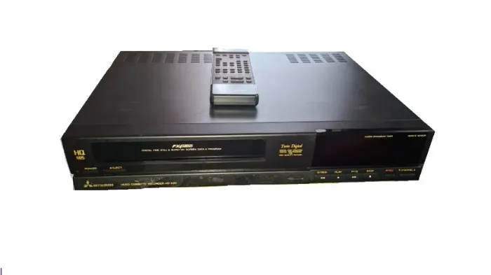 VÍDEO CASSETE MITSUBISHI HS-X20 COM CONTROLE ORIGINAL