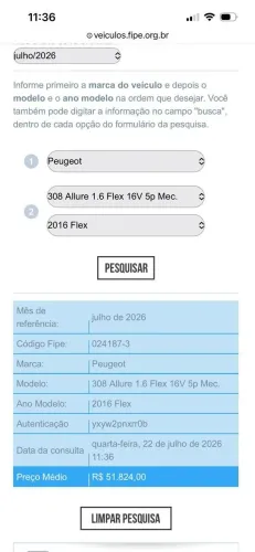 Peugeot 308 Allure 1.6 Flex 16V 5P Mec. 2016