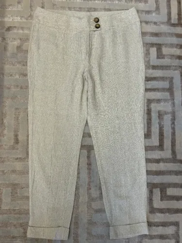 Calça Feminina de Linho 48 BR