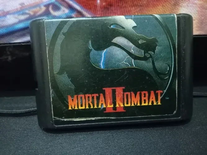 Mortal Kombat II Mega Drive Original Loose - Cartucho Preservado