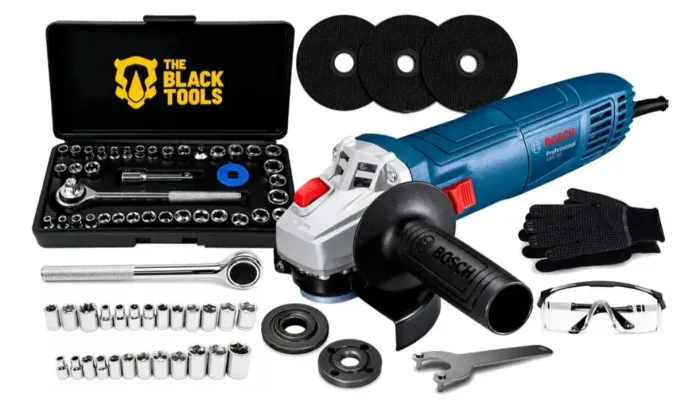 KIT lixadeira e Esmerilhadeira Bosch NOVA + acessórios