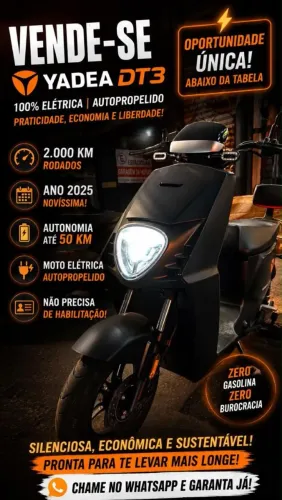 Bicicleta Elétrica YADEA DT3