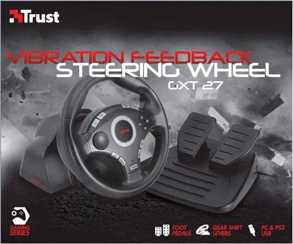 VOLANTE TRUST COM PEDAL GXT 27 FORCE STEERING WHEEL
