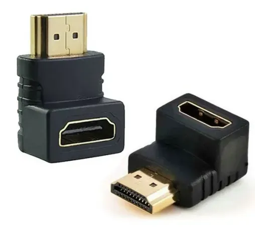 Emenda HDMI Adaptador 90 Graus HDMI Macho X Fêmea Em L