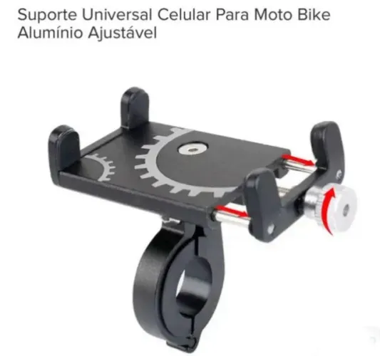 Suporte de Celular para moto e bike - Alumínio
