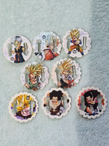 8 Tazos - Dragon Ball Z - Spinners Evolution - Elma Chips 2005