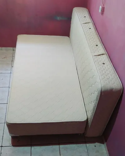 Cama box + Colchão de Solteiro Castor