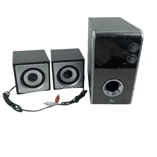 CONJUNTO DE CAIXAS DE SOM + SUBWOOFER - USADO