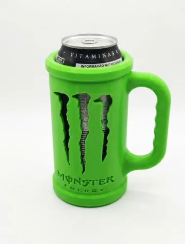 Caneca porta latas energético Monsters