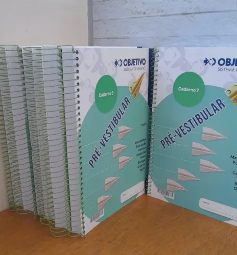Coleção Completa Objetivo Pré-Vestibular 2025 - 27 Volumes (90% Em Branco)