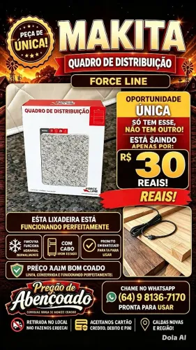 Quadro de distribuição nunca usado