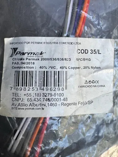 Plug novo para som pioneer 536/636/823 na promoção só 25,00