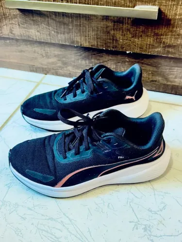 Tênis Puma skyrocket lite feminino preto+dourado