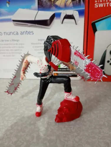 Action Figure Denji Chaisaw Man Boneco Colecionável