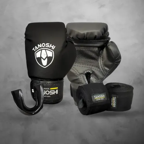 Kit Boxe e Muay Thai Tanoshi - Novo, Vários Tamanhos, Pronta Entrega
