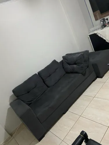 Sofá cinza + chaise