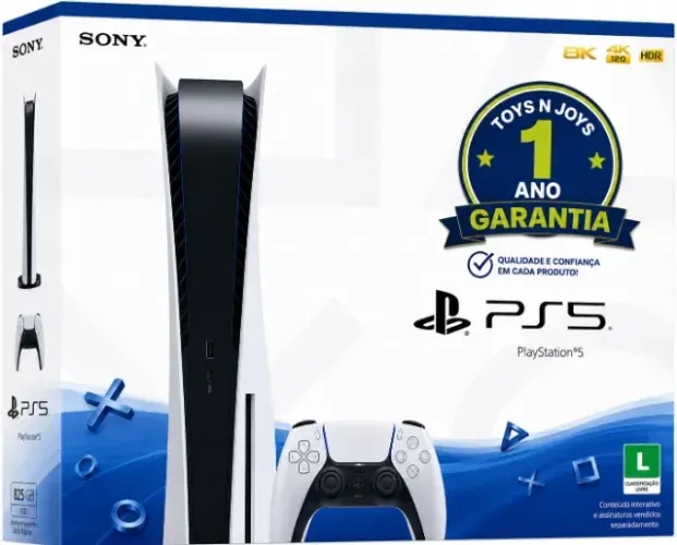 PlayStation 5 FAT Leitor Disco Físico + 01 Ano de Garantia + Garantia