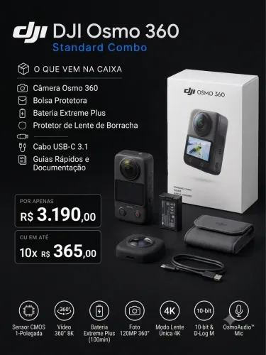 DJI Osmo 360 Standard Combo 