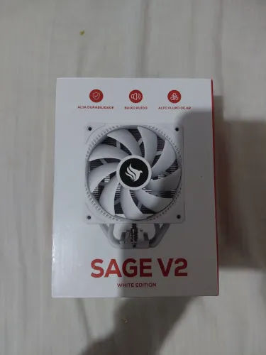 Cooler Pichau Sage V2 White Edition 120mm - AM4/AM5/LGA1700