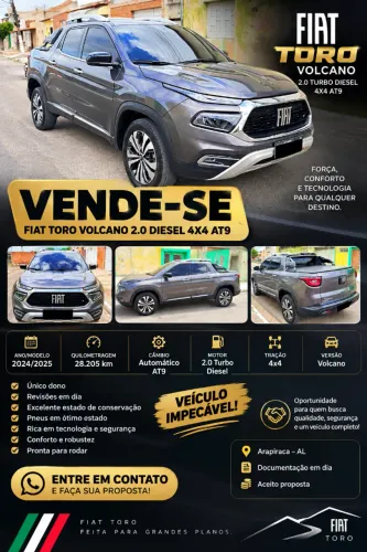 Fiat Toro Volcano 2.0 16V 4X4 TB Diesel Aut. 2025