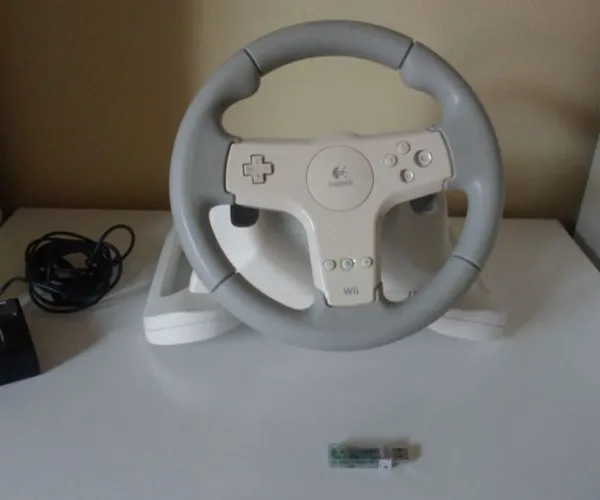 Volante Logitech speed force para Nintendo Wii.