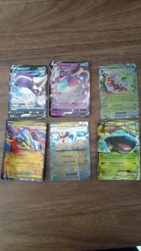 Lote 6 cartas pokémon raras, Latios ex jap- dragonite ex - eternatus vmax