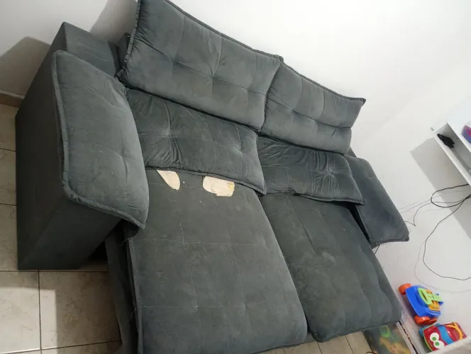 Sofá retrátil 2,20 x 1,40 *DOAÇÃO*