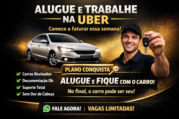 Aluguel de carro para motorista de aplicativo e particular