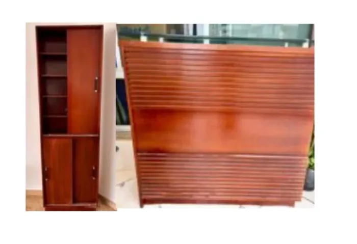 2 móveis excelentes - MDF - vidro perfeito - para sala e quarto