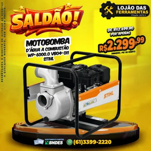 Motobomba D'água a Combustão WP-6000.0 VB04-011 Stihl