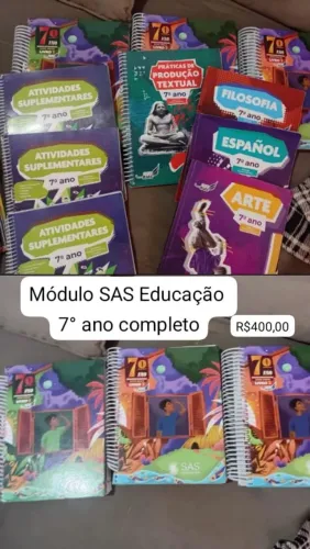 Livros SAS Educação 7° ano fund. II completo