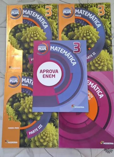 Kit de livros matemática 3 moderna plus ensino médio