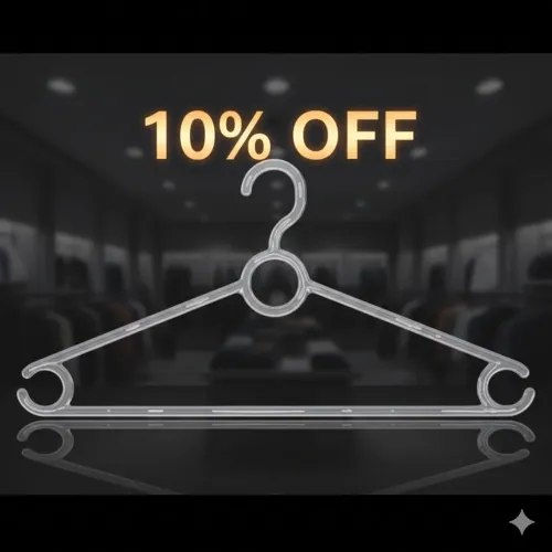 10% OFF!!! Cabide de acrílico para roupas