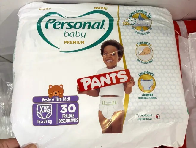 Fralda personal baby premium shortinho xxg com 30 