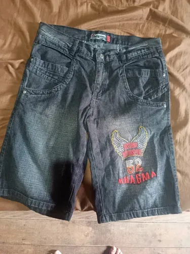 Jorts preto unissex