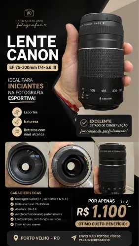 LENTE CANON 75-300mm