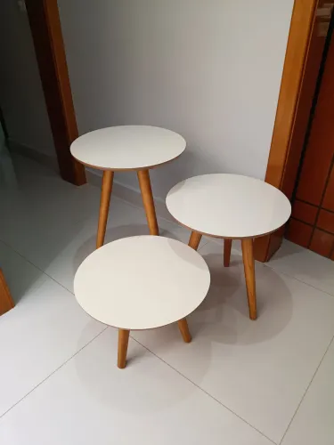 TRIO DE MESAS OFF WHITE 