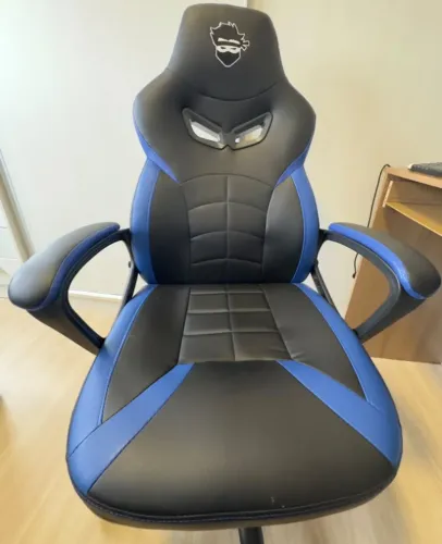 Cadeira Gamer Ninja Jiraya Preto e Azul