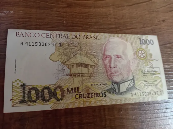 Nota 100 mil cruzeiro no a nunca usada
