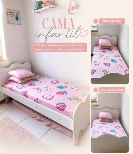 Cama infantil + colchão 