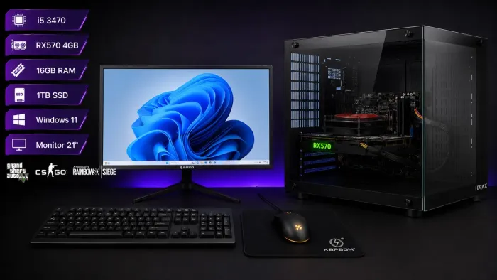 Pc Gamer Barato I5 16Gb 1tb SSD Rx5704GB
